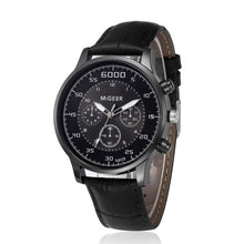 Load image into Gallery viewer, MIGEER Men Retro Design Leather Band Analog Alloy Quartz