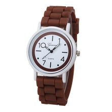 Load image into Gallery viewer, Geneva Roman Numerals Silicone Jelly Gel Quartz