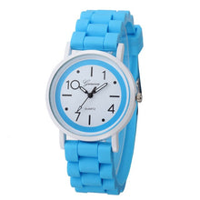 Load image into Gallery viewer, Geneva Roman Numerals Silicone Jelly Gel Quartz